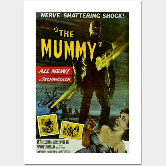 Classic Horror Movie Poster - The Mummy Wall Art by Starbase79